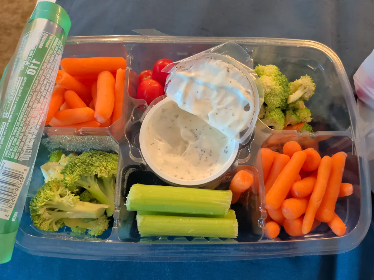 Veggie Tray.  The best deal for healthy food on the strip, IMO