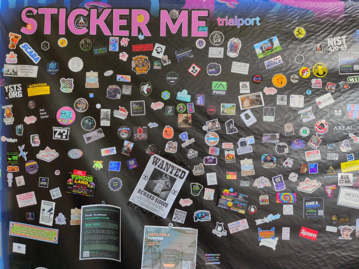 The Infamous Sticker Wall